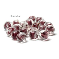 NEW! 20-100 Glow In The Dark Cranberry Red Lampwork Round Glass Beads 8mm ~ Stylish Jewellery Making